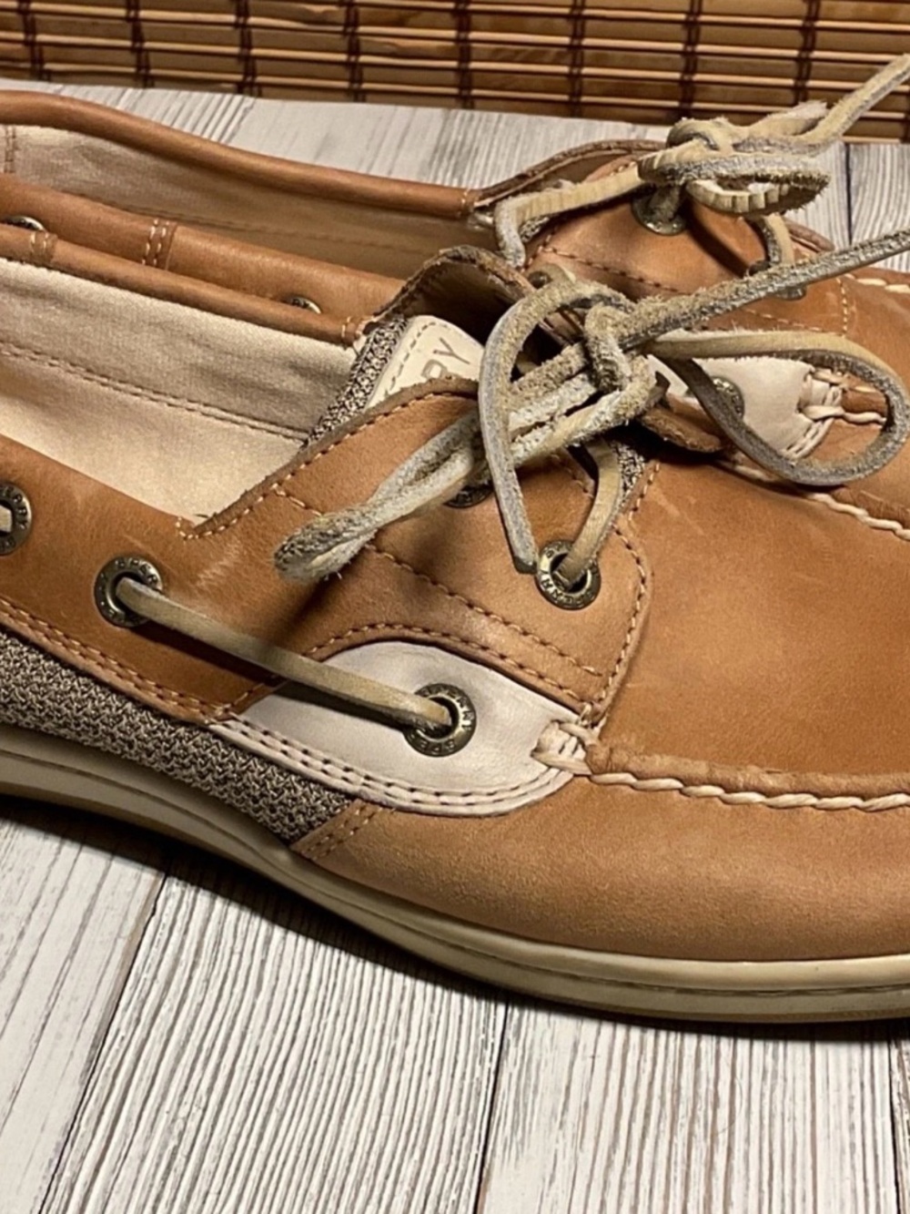 SPERRY KOIFISH CORE LINEN/OAT STS95589 BOAT SHOE CASUAL WOMEN'S size 7M